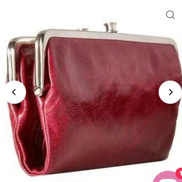 New HOBO Clutch Wallet in gorgeous Cranberry color. 100% Genuine Leather - Picture 3 of 14